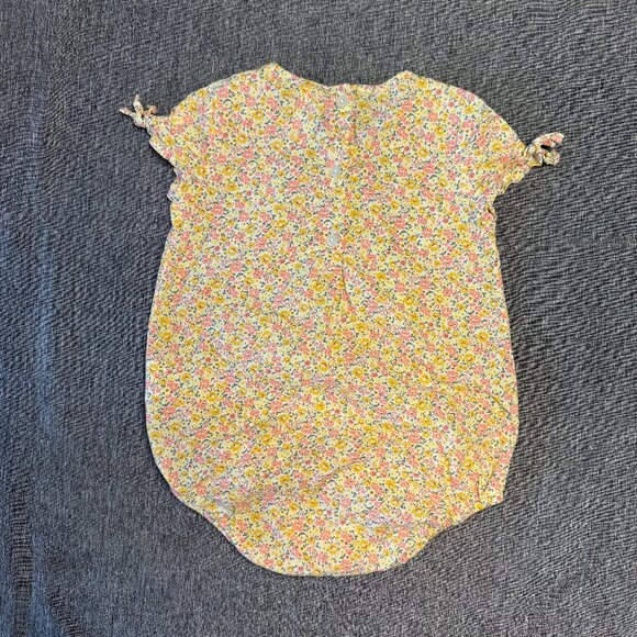 OSHKOSH B’gosh Baby overalls with floral lining & matching shirt - 18 mo - Green - Picture 7 of 12